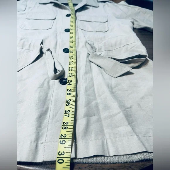 Doe & Rae Beige Utility Jacket - Picture 7 of 7
